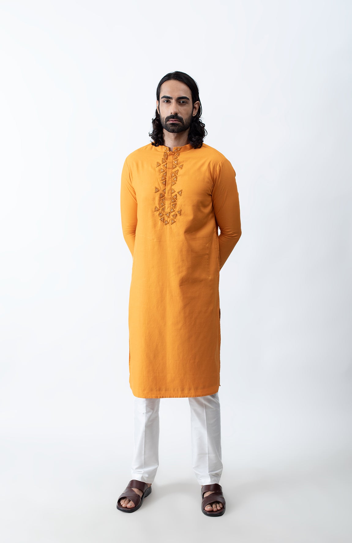 TANGERINE KNOTS KURTA SET