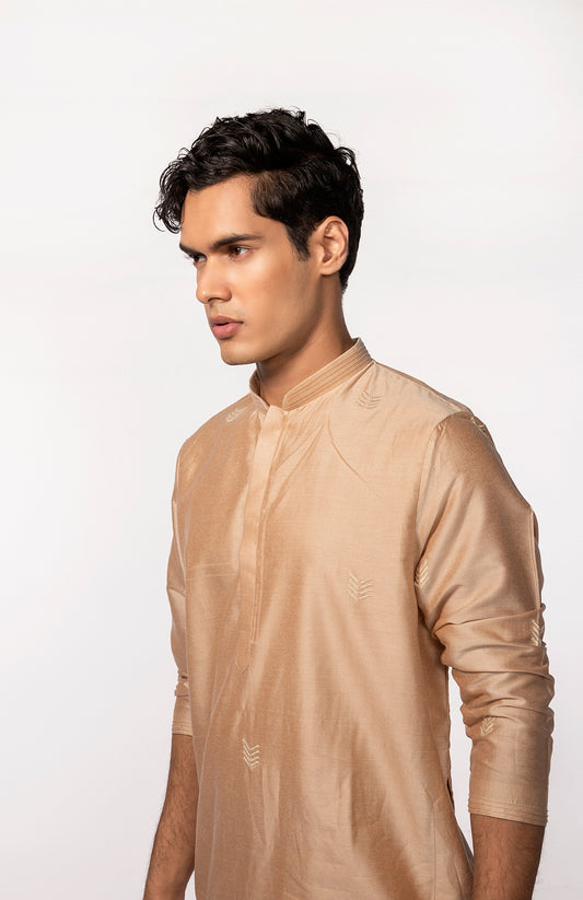 ROSEGOLD EMBROIDERED KURTA SET