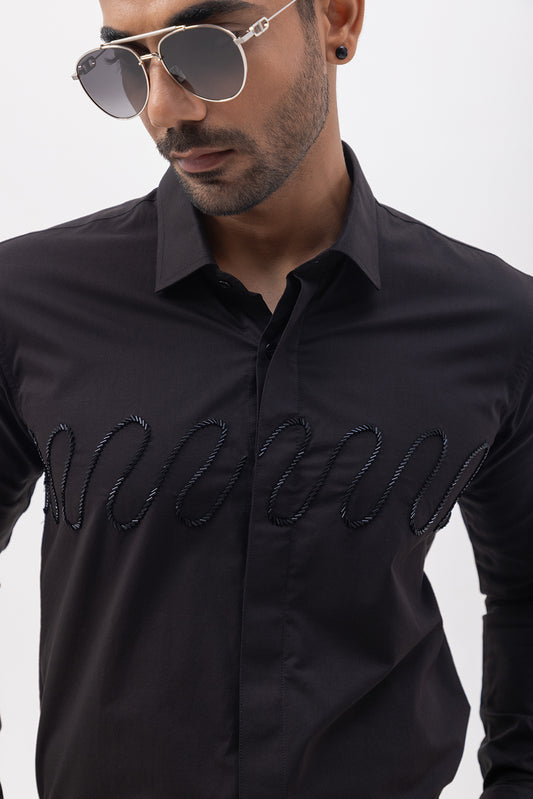 WAVE- HAND EMBROIDERED DESIGNER SHIRT