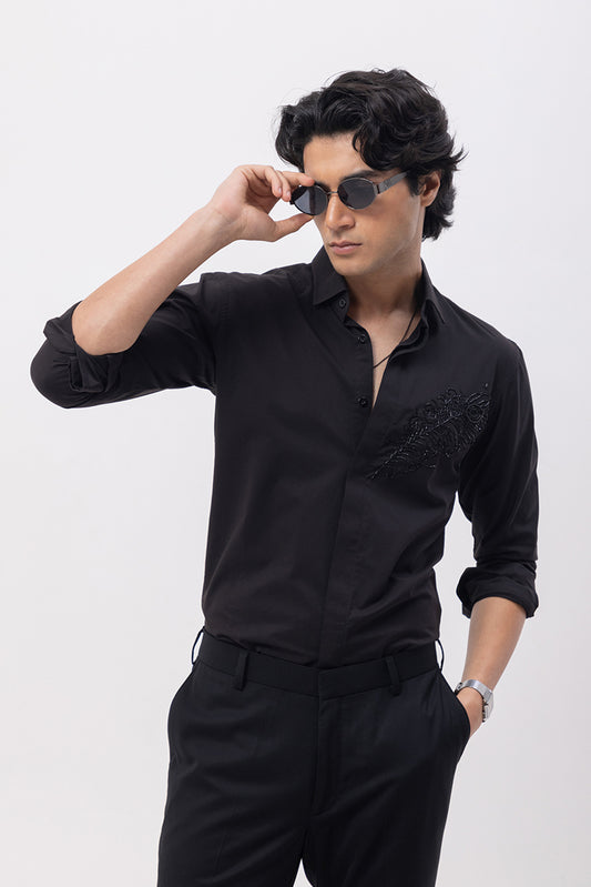 MOR PANKH - HAND EMBROIDERED DESIGNER SHIRT