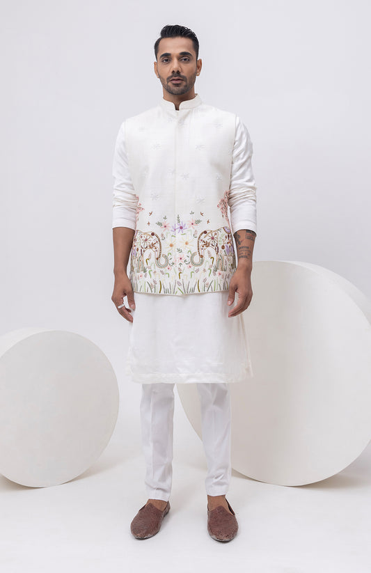 ELEPHANT DESIGNER NEHRU JACKET WITH KURTA AND PANT SET
