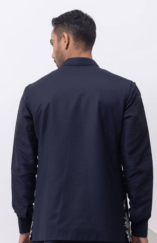 MACAW EMBELLISHED DESIGNER NEHRU JACKET / BUNDI