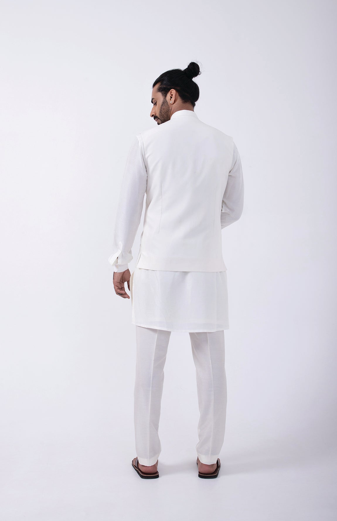 IVORY- PASTEL MULTICOLORED EMB BUNDI
