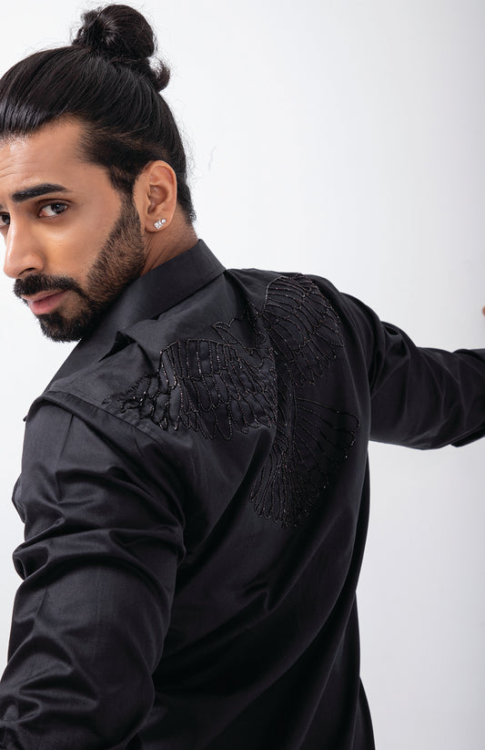 BLACK EAGLE AT THE BACK SHIRT