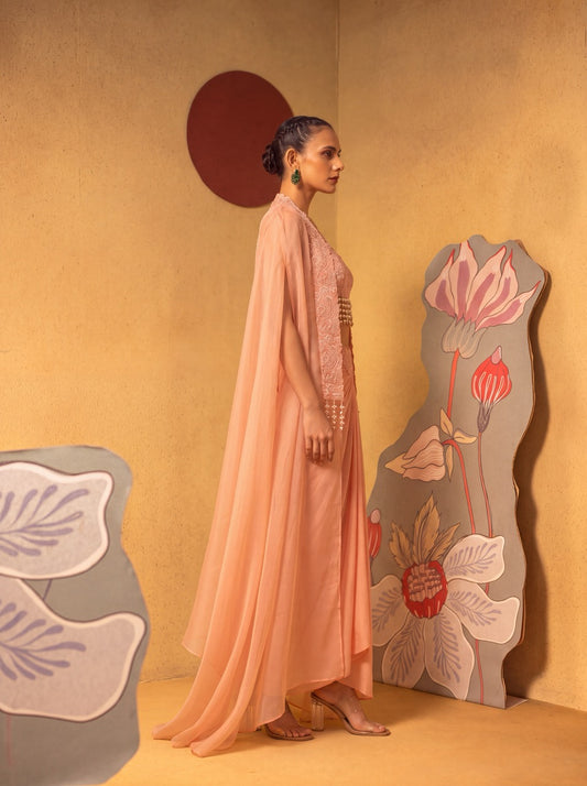 Peach cape set