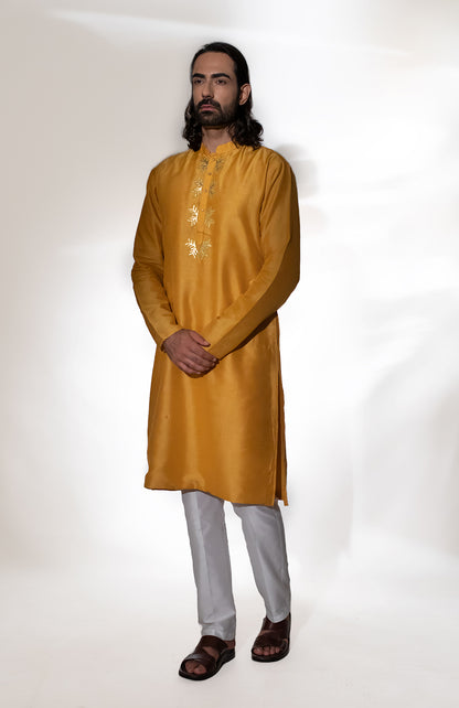 MUSTARD YELLOW KURTA SET
