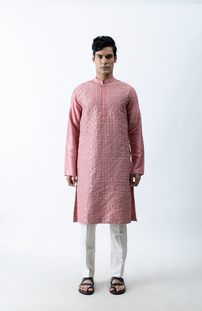 DARK PINK KURTA SET