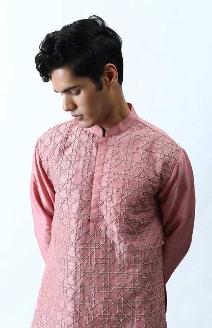 DARK PINK KURTA SET