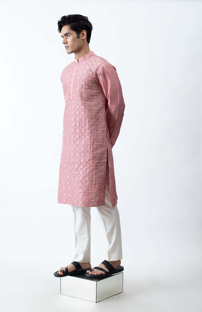 DARK PINK KURTA SET