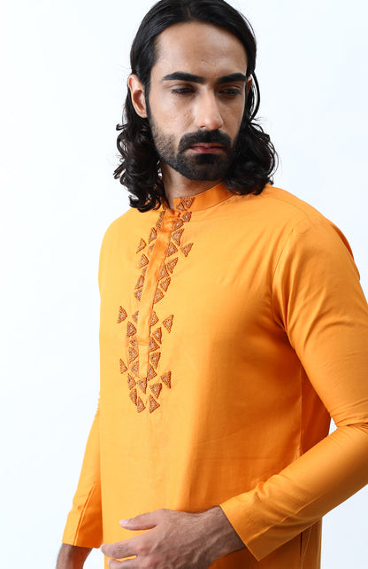 TANGERINE KNOTS KURTA SET