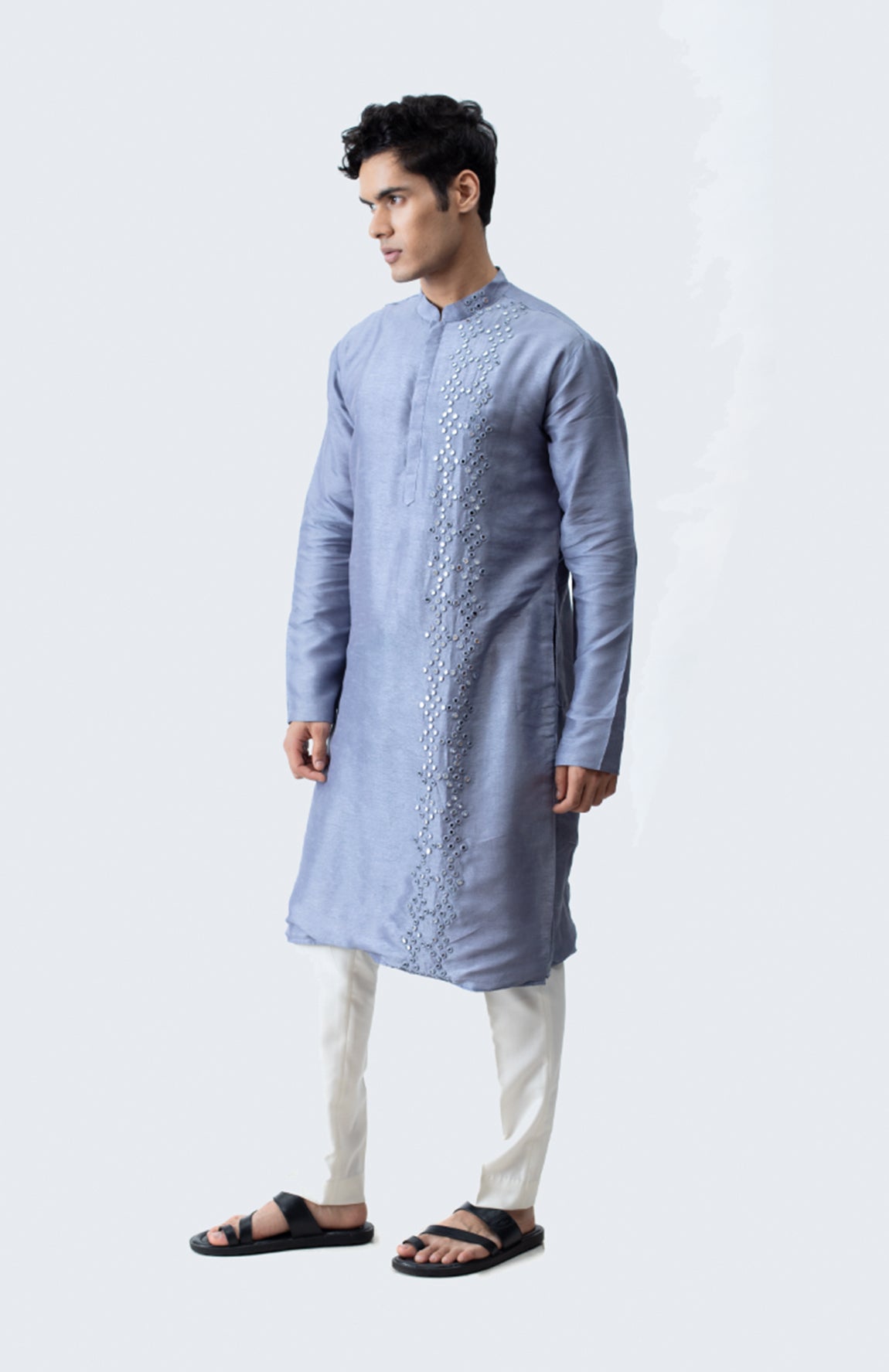 COOL GREY MIRROR KURTA SET