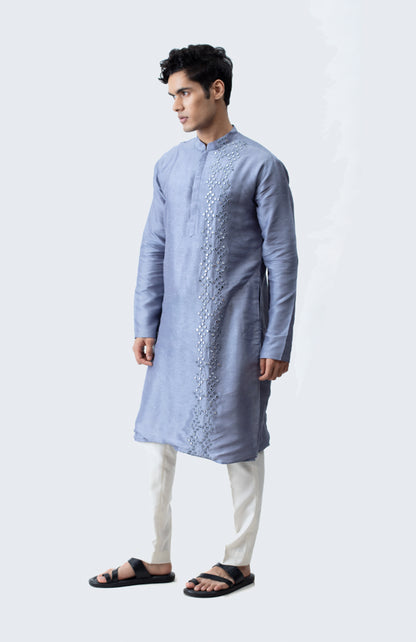 COOL GREY MIRROR KURTA SET