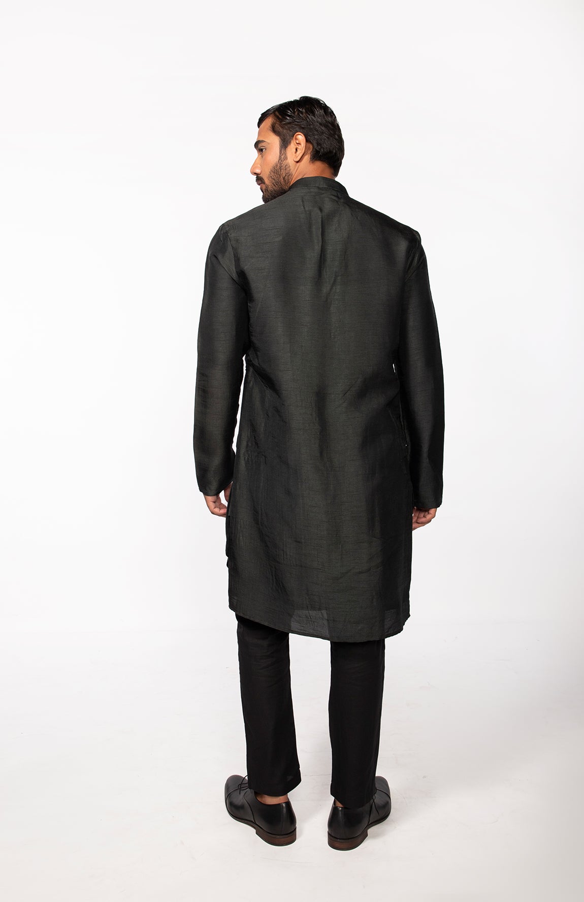 OLIVE FRONT OPEN KURTA SET