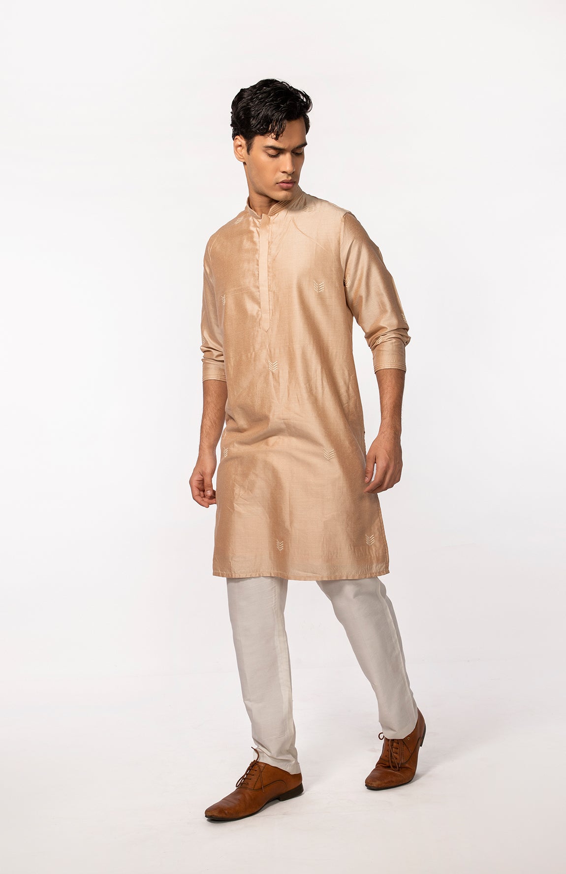 ROSEGOLD EMBROIDERED KURTA SET