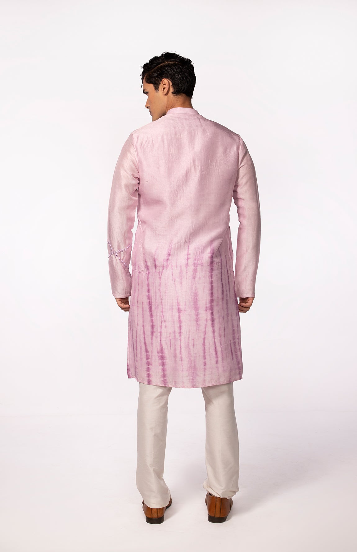 LILAC TIE DYE MIRROR KURTA SET