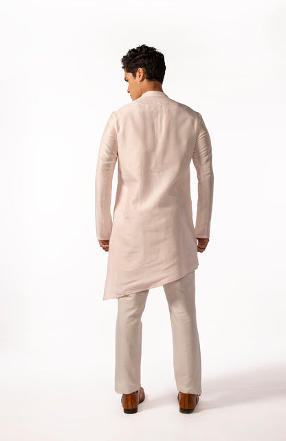 BLUSH PINK PINTUCK KURTA SET