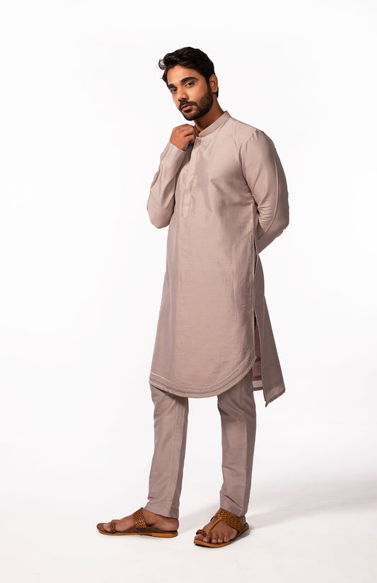 MAUVE EMBROIDERED KURTA