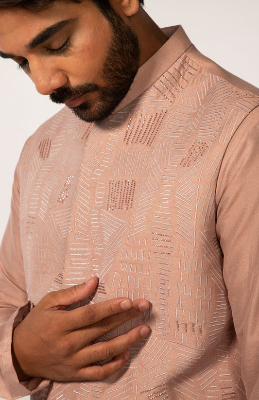 ONION PINK EMBROIDERY BUNDI