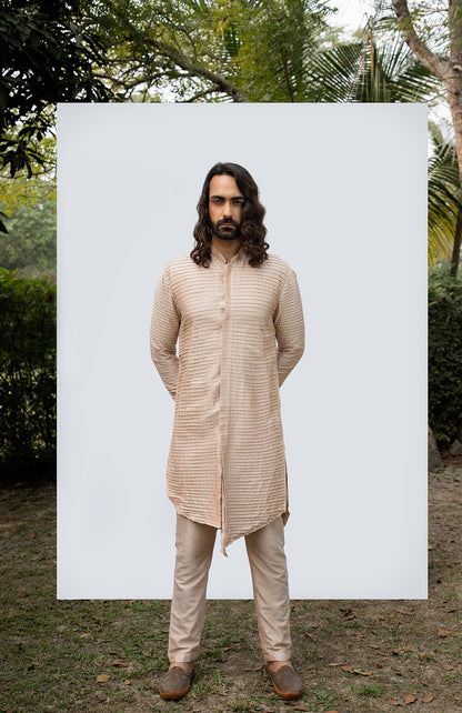 ROSEGOLD PINTUCK KURTA SET
