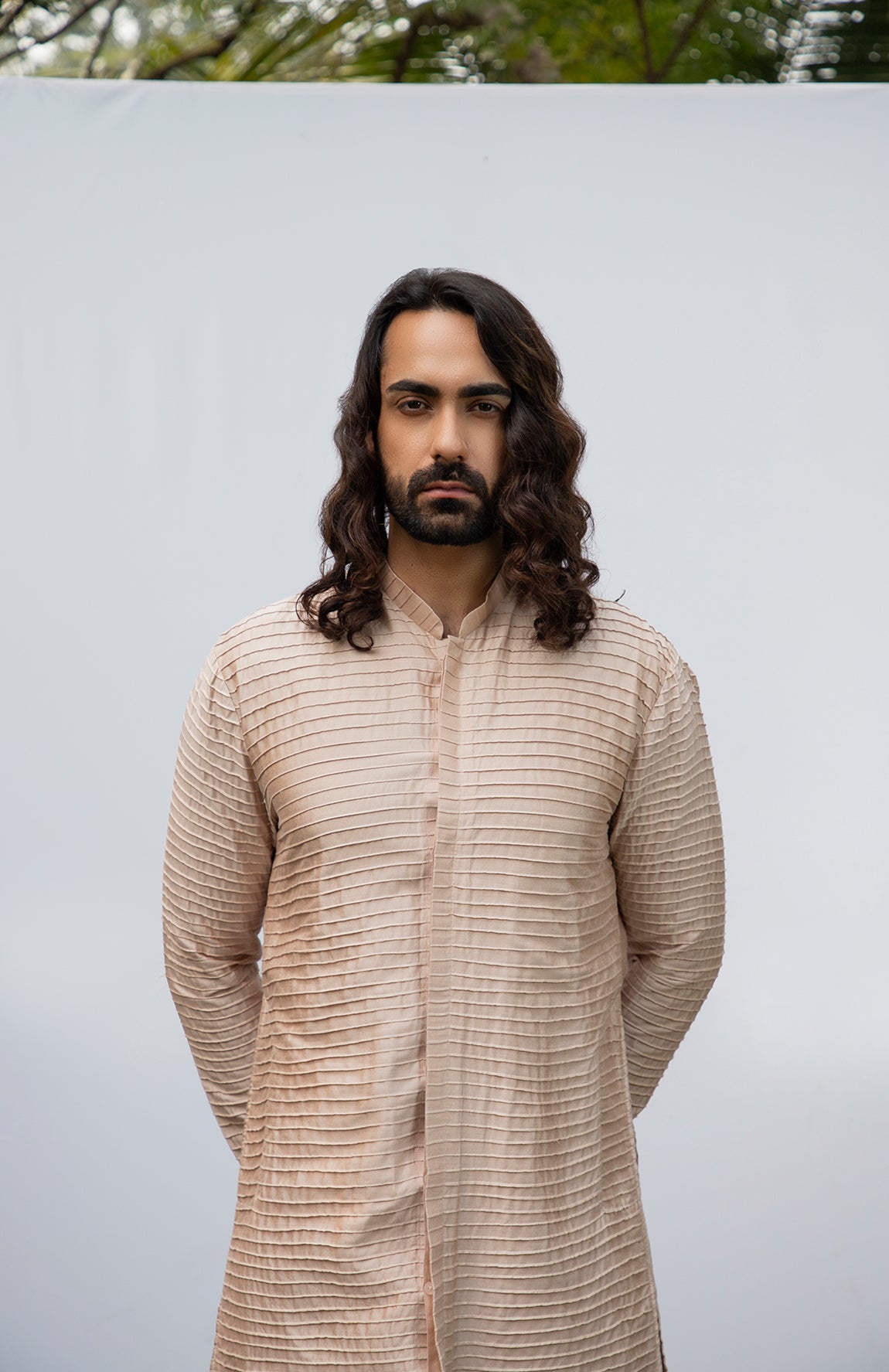 ROSEGOLD PINTUCK KURTA SET