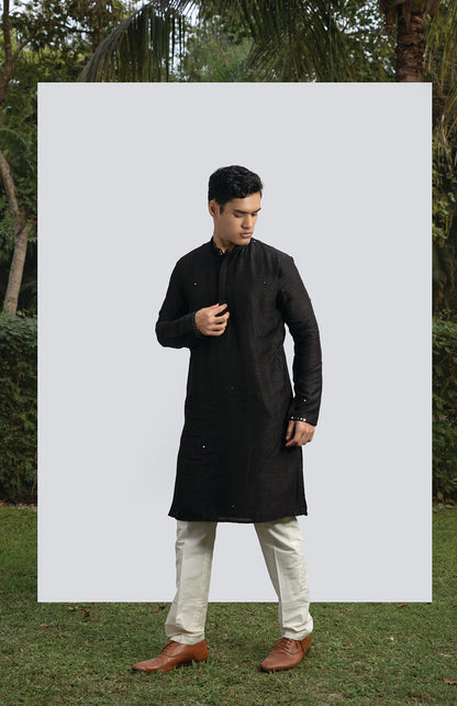 BLACK MIRROR KURTA SET