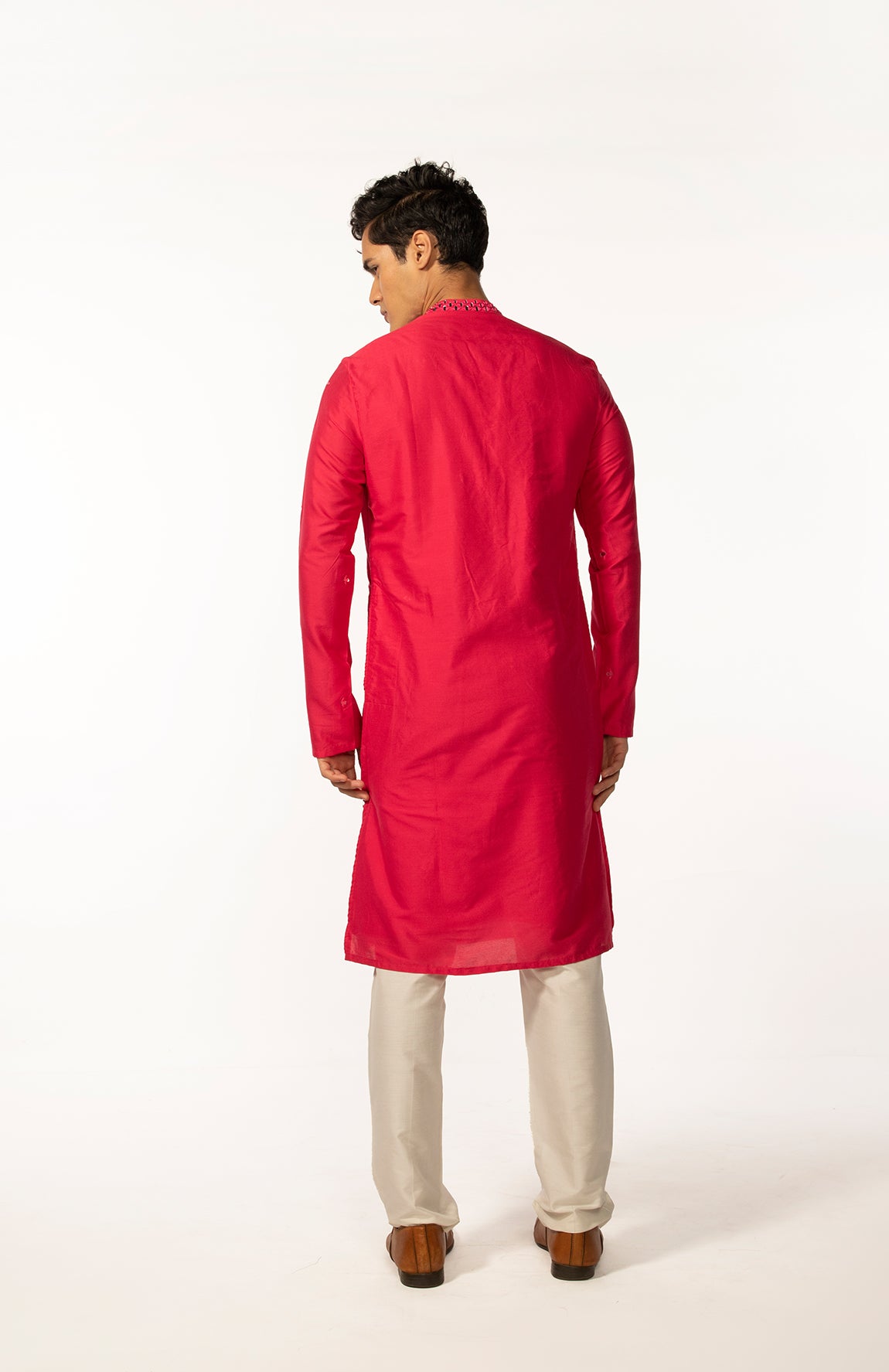 HOTPINK MIRROR KURTA SET