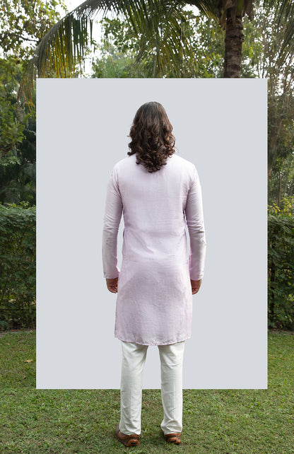 LILAC ZIG ZAG MIRROR KURTA SET