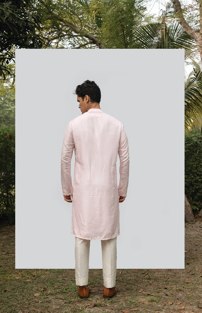 PINK VINTAGE MIRROR KURTA SET
