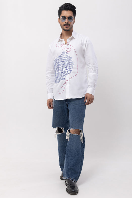 BRAIN - HAND EMBROIDERED DESIGNER SHIRT
