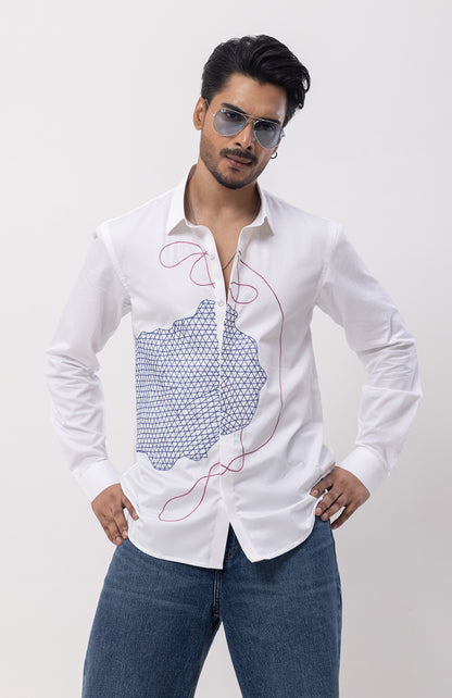 BRAIN - HAND EMBROIDERED DESIGNER SHIRT