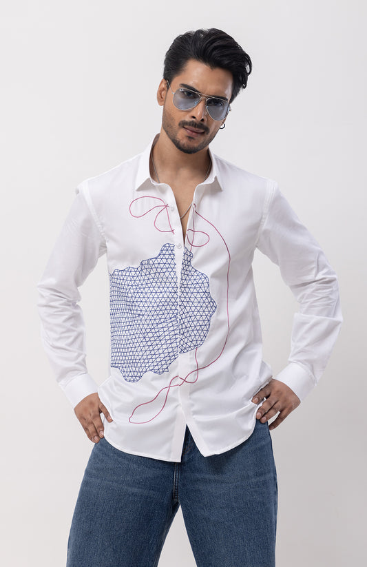 BRAIN - HAND EMBROIDERED DESIGNER SHIRT