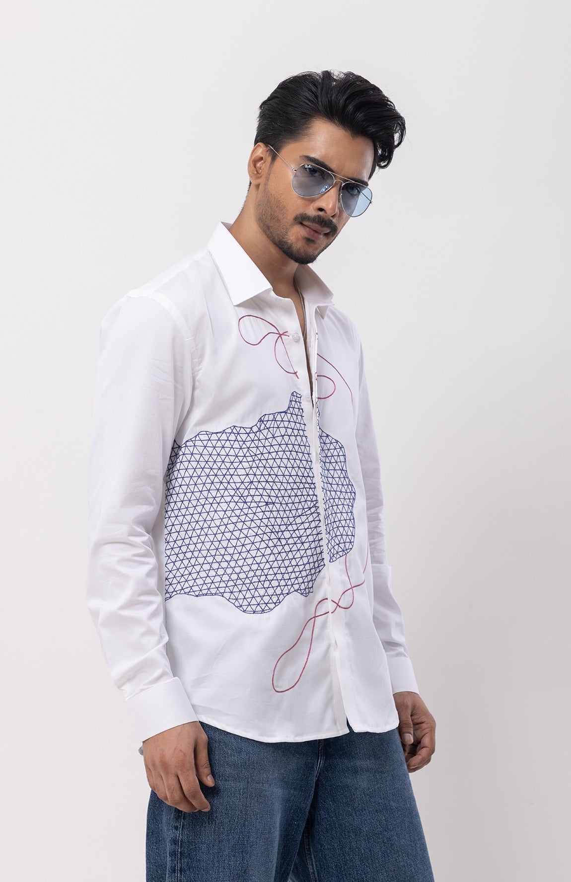 BRAIN - HAND EMBROIDERED DESIGNER SHIRT