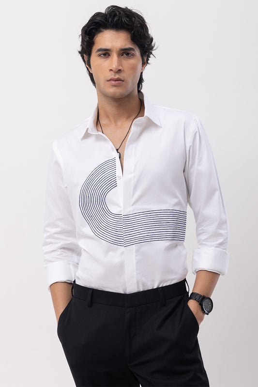 ROAD - HAND EMBROIDERED DESIGNER SHIRT