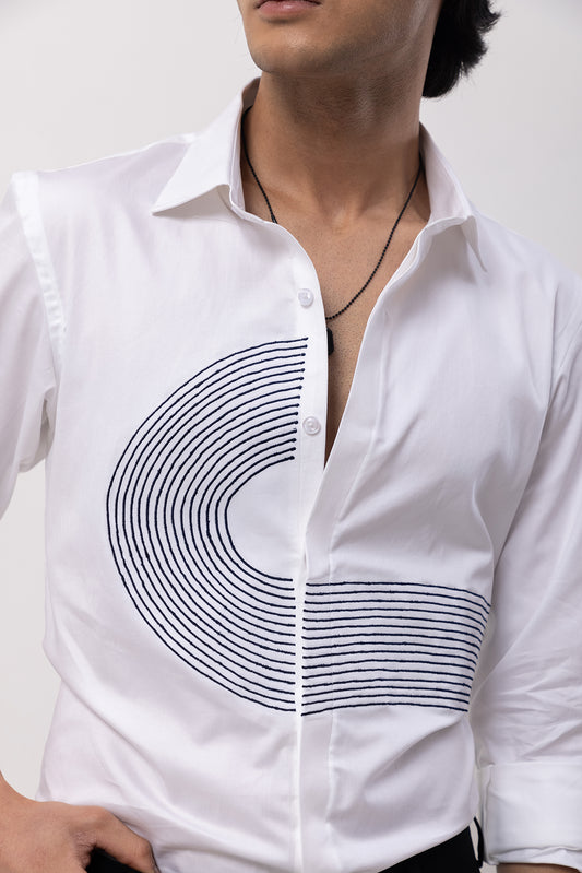 ROAD - HAND EMBROIDERED DESIGNER SHIRT