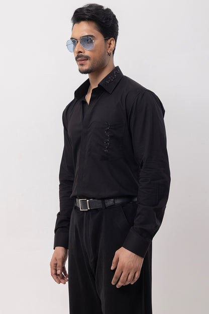 3 SNAKE - HAND EMBROIDERED DESIGNER SHIRT