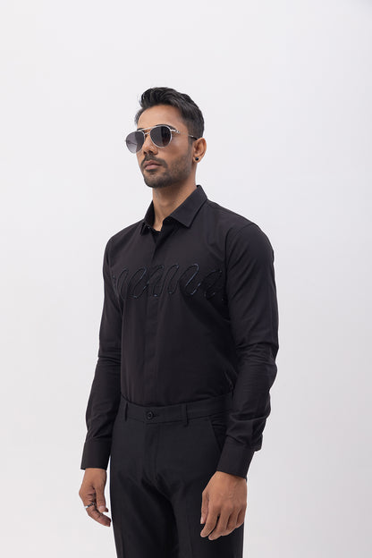 WAVE- HAND EMBROIDERED DESIGNER SHIRT