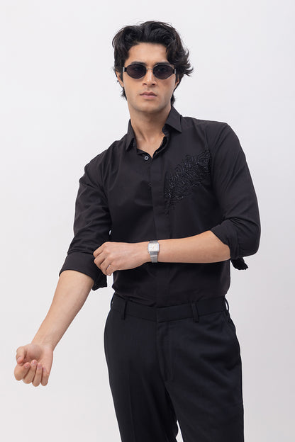 MOR PANKH - HAND EMBROIDERED DESIGNER SHIRT