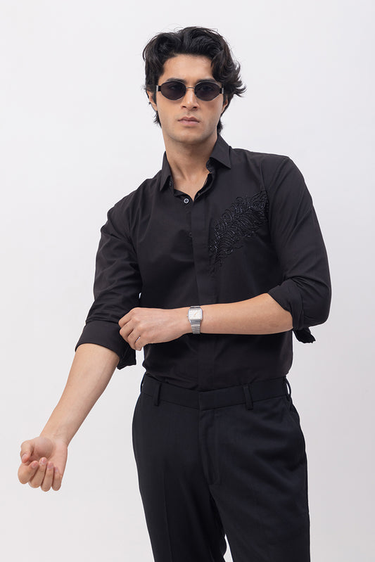 MOR PANKH - HAND EMBROIDERED DESIGNER SHIRT