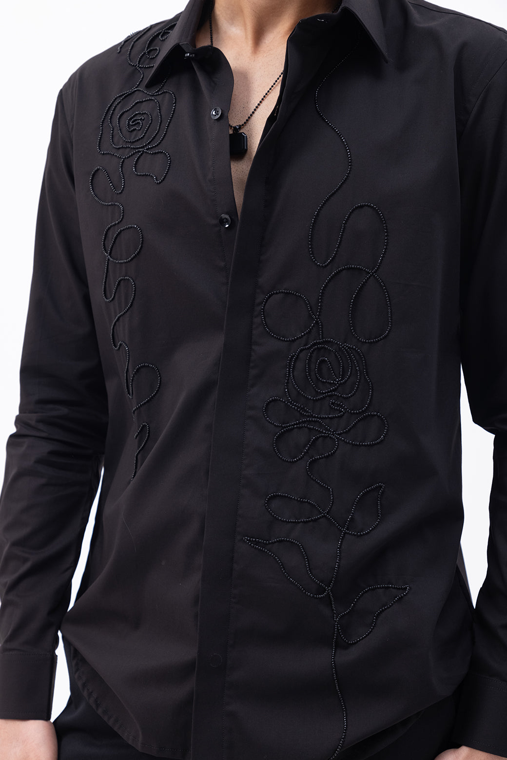 ROSE - HAND EMBROIDERED DESIGNER SHIRT