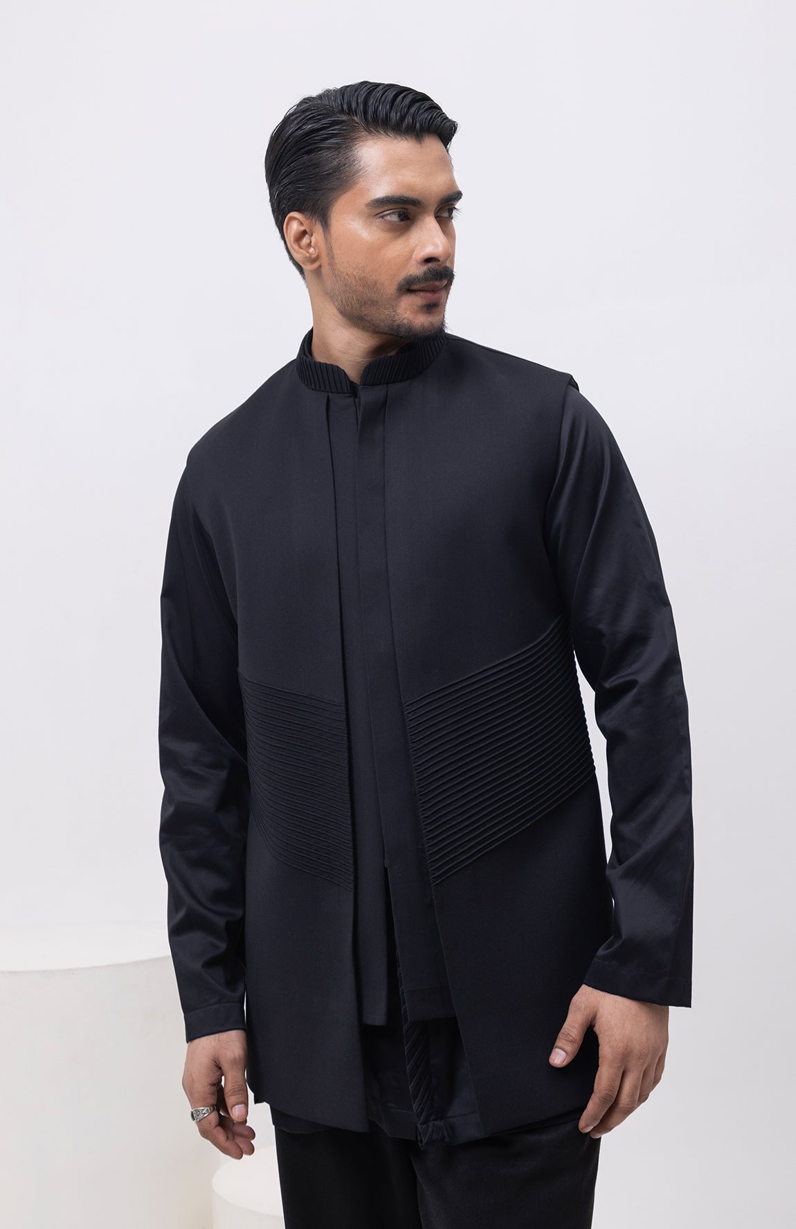 PINTUCK PANEL DESIGNER NEHRU JACKET/BUNDI