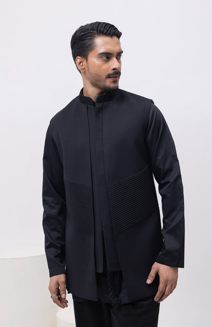 PINTUCK PANEL DESIGNER NEHRU JACKET/BUNDI