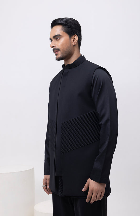PINTUCK PANEL DESIGNER NEHRU JACKET/BUNDI