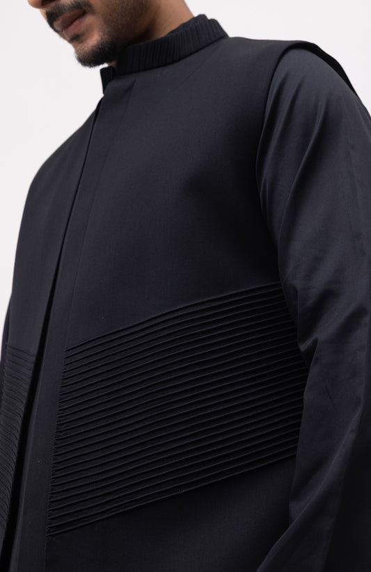 PINTUCK PANEL DESIGNER NEHRU JACKET/BUNDI