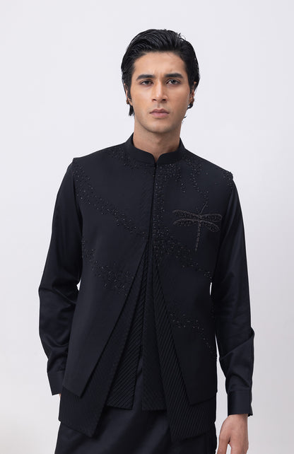 FIREFLY TRIO DESIGNER PINTUCK NEHRU JACKET/BUNDI