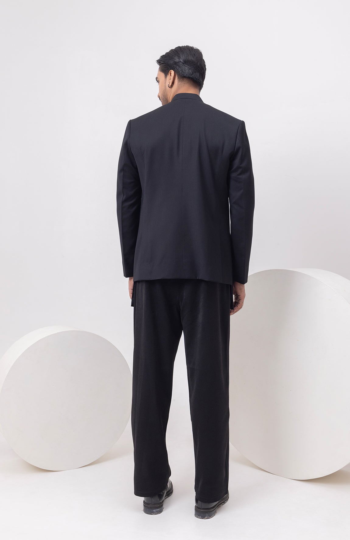 HEAVY PANEL PINTUCK BANDHGALA WITH TROUSERS