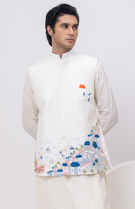 GREECE DESIGNER NEHRU JACKET / BUNDI