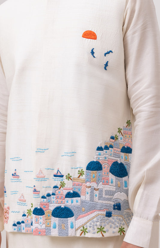 GREECE DESIGNER NEHRU JACKET / BUNDI