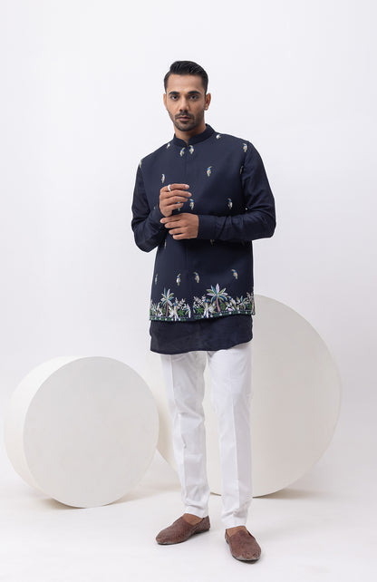 MACOW DESIGNER NEHRU JACKET WITH KURTA & PANT SET