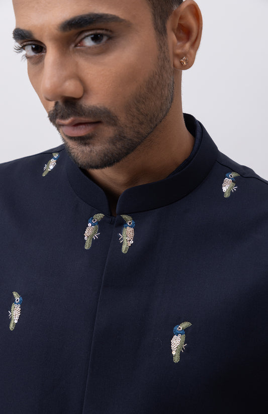 MACOW DESIGNER NEHRU JACKET WITH KURTA & PANT SET