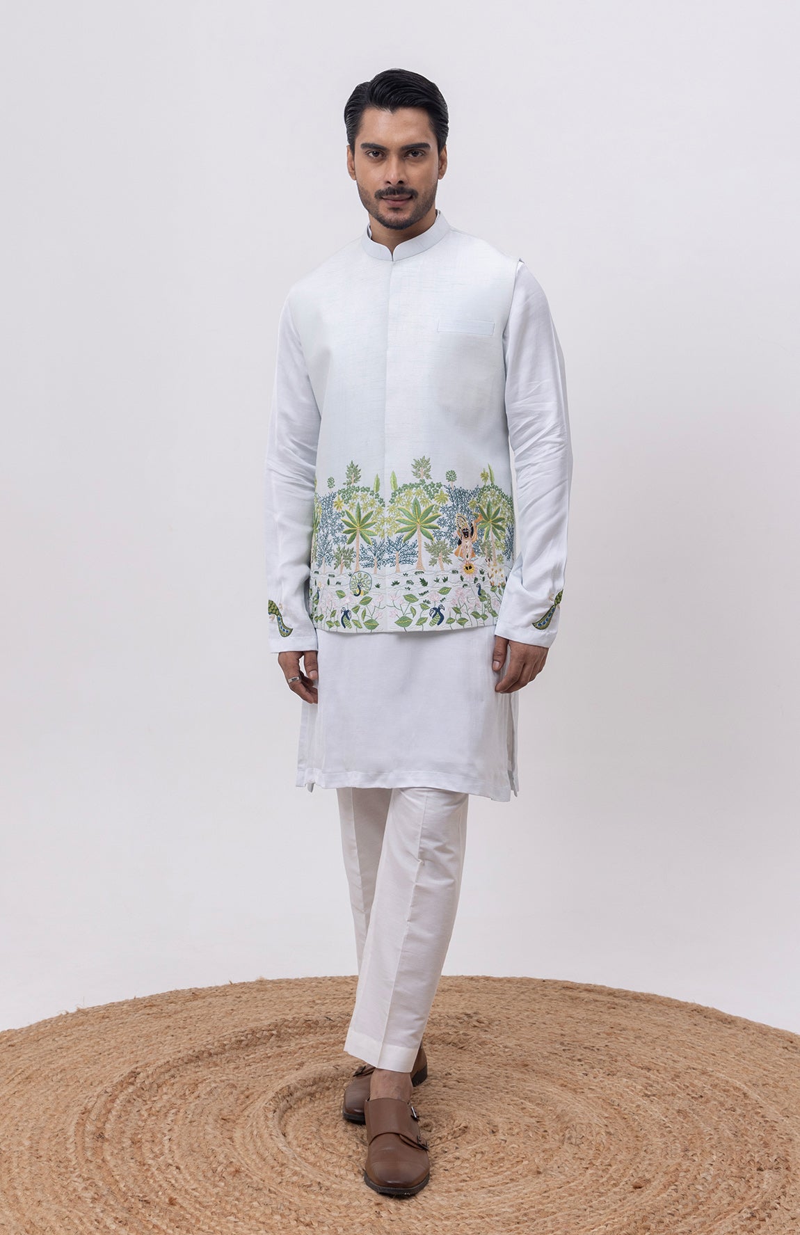 SHREENATH DESIGNER NEHRU JACKET WITH KURTA & PANT SET